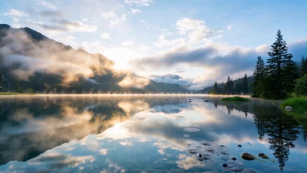 Lago Specchio all'Alba